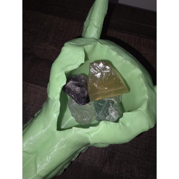 Deathroot Glow-in-the-Dark Skull Planter Altar Bowl for Plants, Candy, Trinkets - Picture 5 of 8